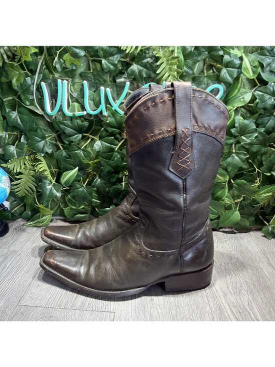 Cuadra Mens Genuine Leather Western Cowboy Boots Brown Size 10 Distressed  Boho main image 14